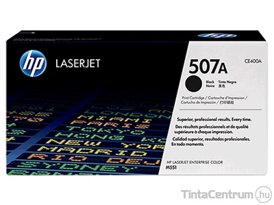 HP 507A (CE400A) fekete [5500 oldal] eredeti toner