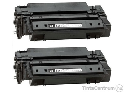 HP 51XD (Q7551XD) fekete [2x13000 oldal] eredeti 2db-os toner csomag