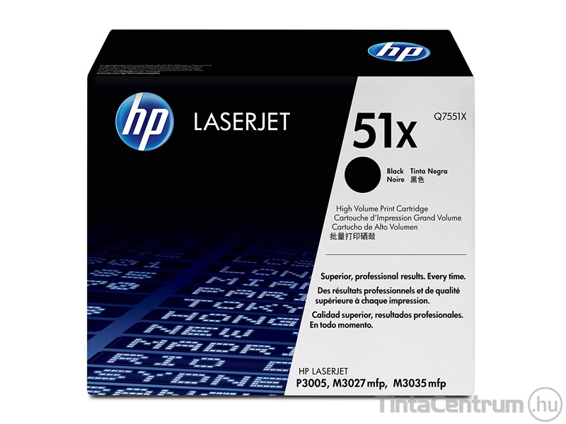 HP 51X (Q7551X) fekete [13000 oldal] eredeti toner