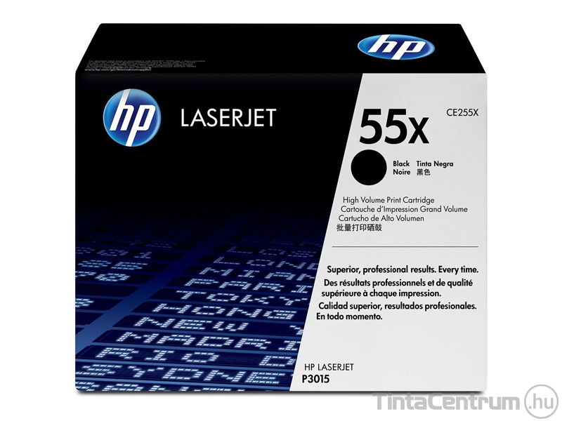 HP 55X (CE255X) fekete [12500 oldal] eredeti toner