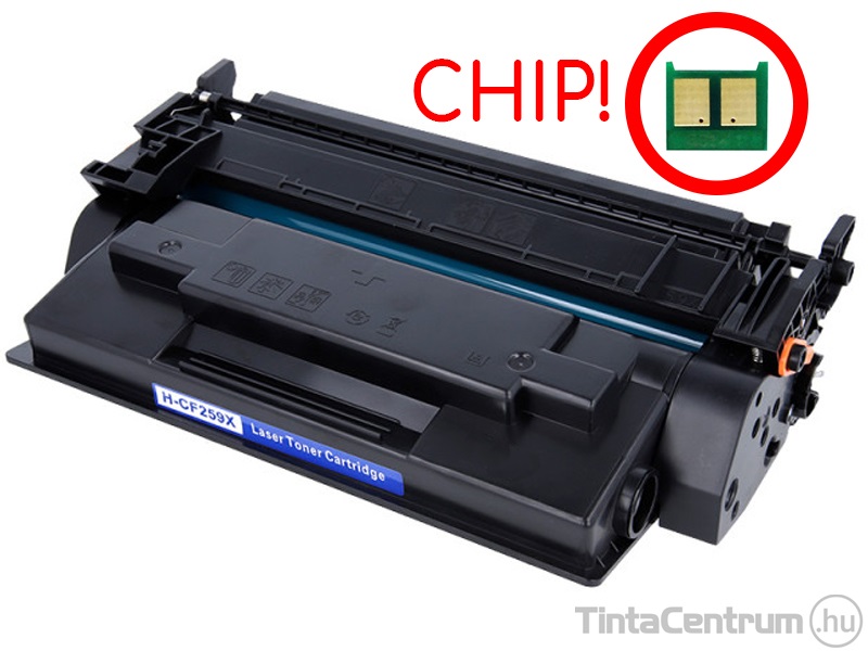 HP 59X (CF259X) fekete [10000 oldal] kompatibilis 100% új toner (CHIP-es)