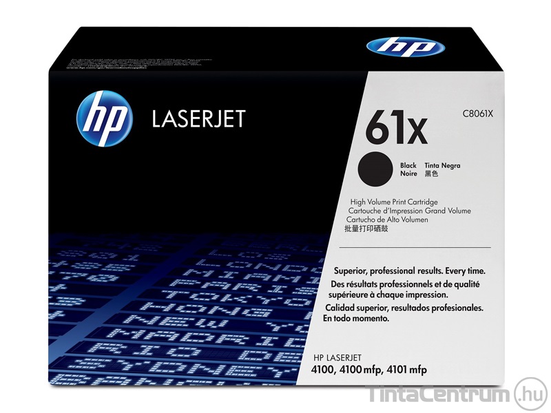 HP 61X (C8061X) fekete [10000 oldal] eredeti toner