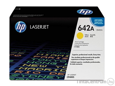 HP 642A (CB402A) sárga [7500 oldal] eredeti toner