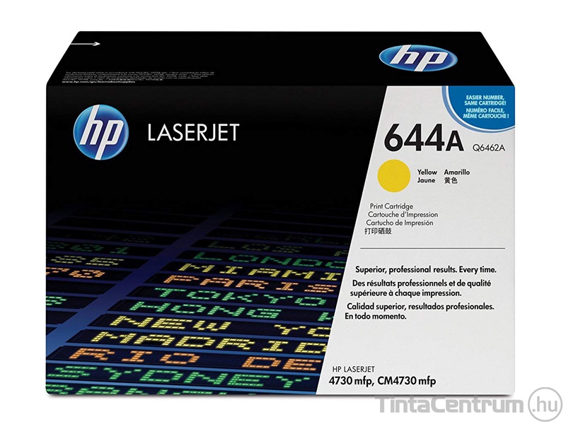 HP 644A (Q6462A) sárga [12000 oldal] eredeti toner