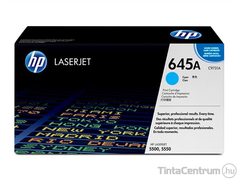 HP 645A (C9731A) ciánkék [12000 oldal] eredeti toner