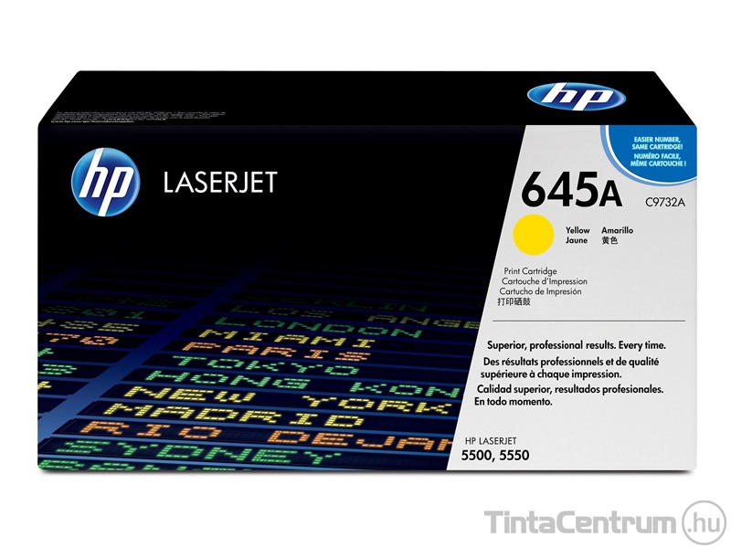 HP 645A (C9732A) sárga [12000 oldal] eredeti toner