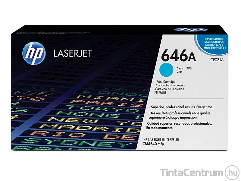 HP 646A (CF031A) ciánkék [12500 oldal] eredeti toner