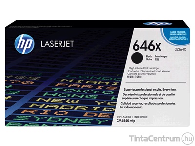 HP 646X (CE264X) fekete [17000 oldal] eredeti toner