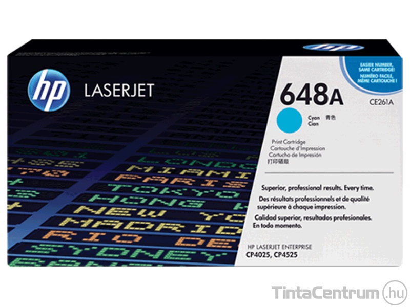 HP 648A (CE261A) ciánkék [11000 oldal] eredeti toner