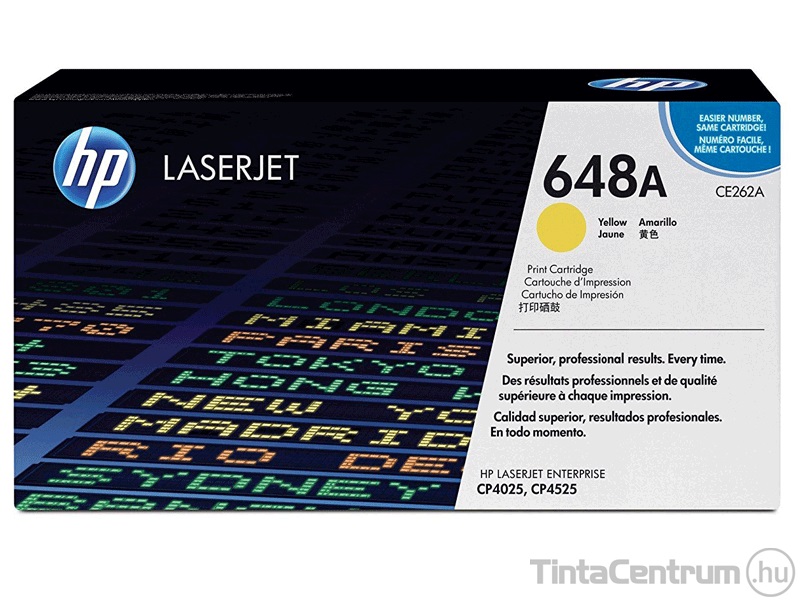 HP 648A (CE262A) sárga [11000 oldal] eredeti toner