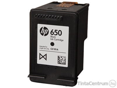 HP 650 (CZ101A) fekete eredeti tintapatron