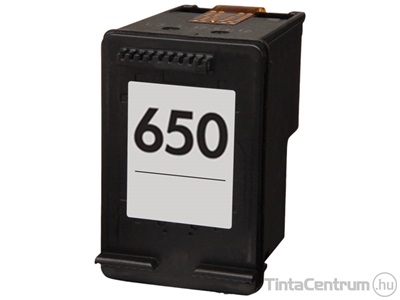 HP 650 (CZ101A) fekete kompatibilis töltött tintapatron