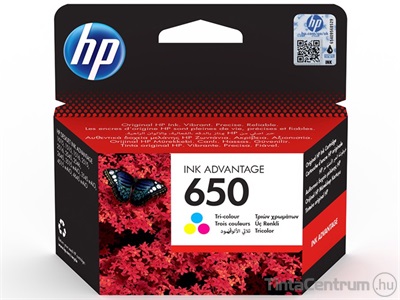 HP 650 (CZ102A) színes eredeti tintapatron