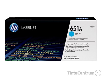 HP 651A (CE341A) ciánkék [16000 oldal] eredeti toner