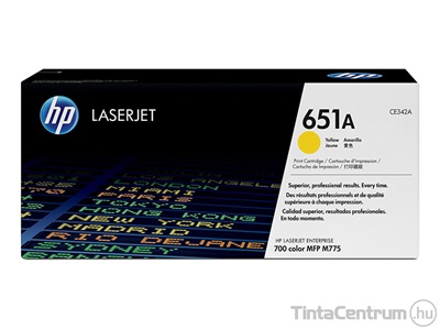 HP 651A (CE342A) sárga [16000 oldal] eredeti toner