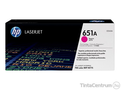 HP 651A (CE343A) magenta [16000 oldal] eredeti toner