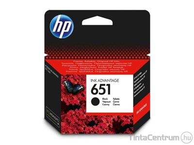 HP 651 (C2P10AE) fekete eredeti tintapatron