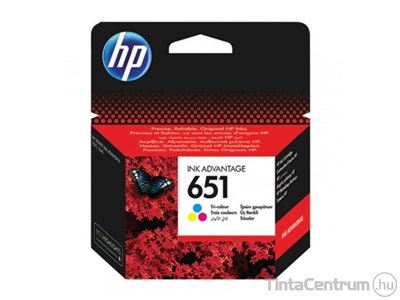 HP 651 (C2P11AE) színes eredeti tintapatron