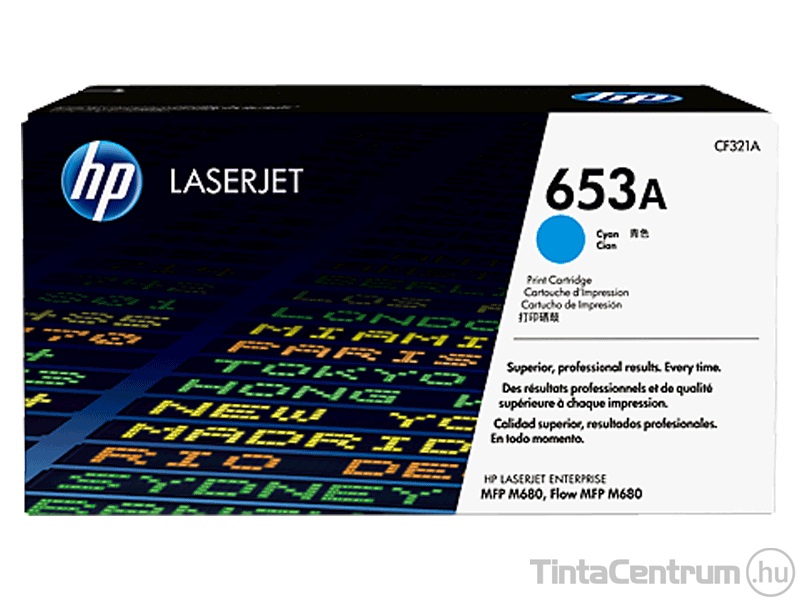 HP 653A (CF321A) ciánkék [16500 oldal] eredeti toner