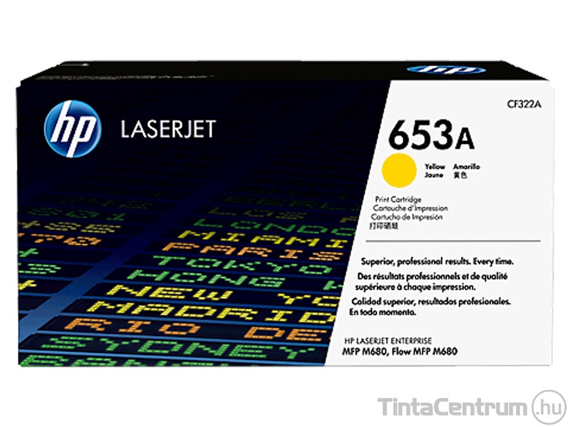 HP 653A (CF322A) sárga [16500 oldal] eredeti toner