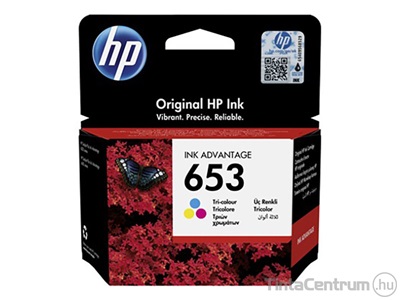 HP 653 (3YM74AE) színes eredeti tintapatron