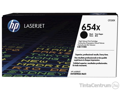 HP 654X (CF330X) fekete [20500 oldal] eredeti toner