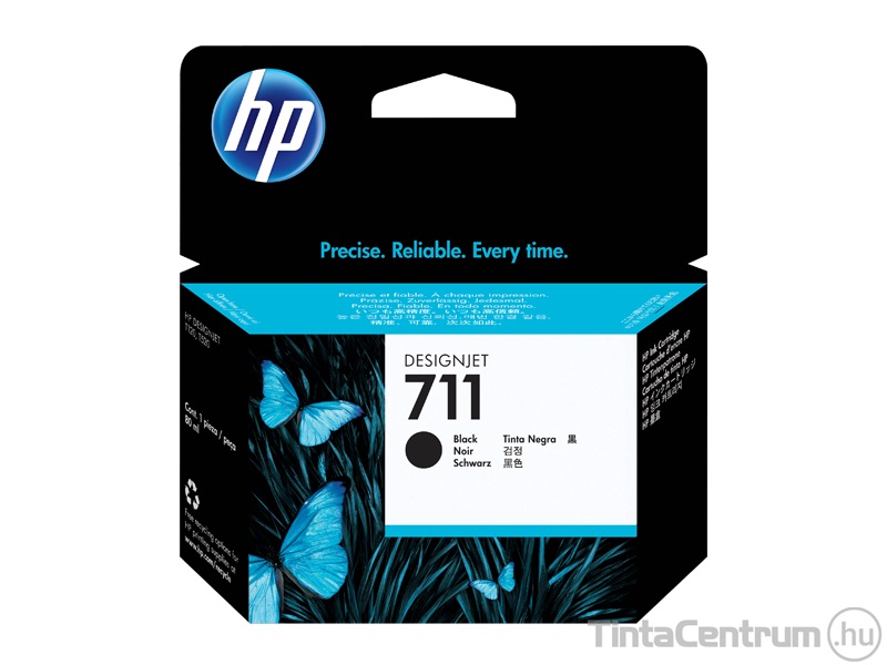 HP 711 (CZ133A) [80ml] fekete eredeti tintapatron