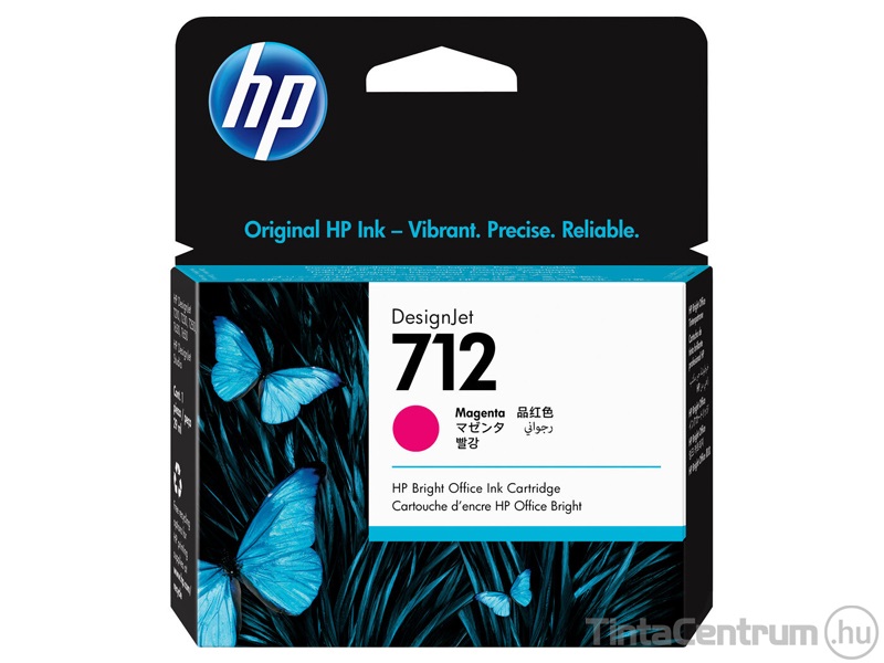 HP 712 (3ED68A) [29ml] magenta eredeti tintapatron