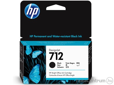 HP 712 (3ED71A) [80ml] fekete eredeti tintapatron