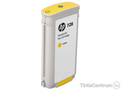 HP 728 (F9J65A) [130ml] sárga eredeti tintapatron