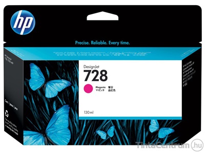 HP 728 (F9J66A) [130ml] magenta eredeti tintapatron