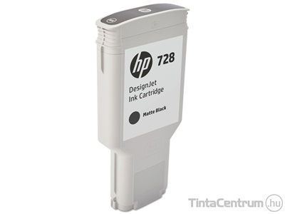 HP 728 (F9J68A) [300ml] mattfekete eredeti tintapatron