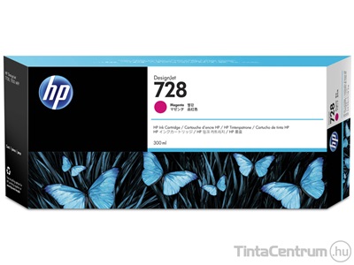 HP 728 (F9K16A) [300ml] magenta eredeti tintapatron