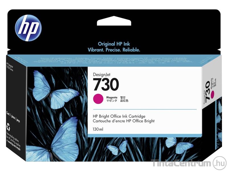 HP 730 (P2V63A) magenta eredeti tintapatron