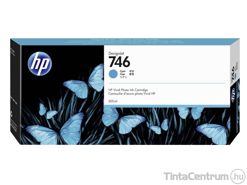 HP 746 (P2V80A) ciánkék eredeti tintapatron