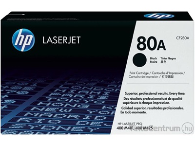 HP 80A (CF280A) fekete [2700 oldal] eredeti toner