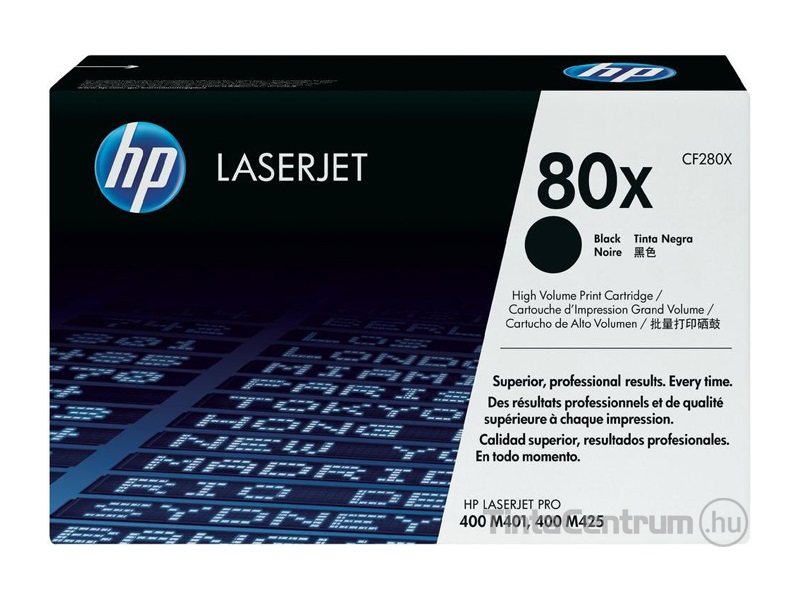 HP 80X (CF280X) fekete [6900 oldal] eredeti toner