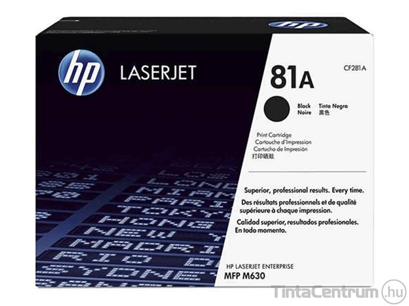 HP 81A (CF281A) fekete [10500 oldal] eredeti toner