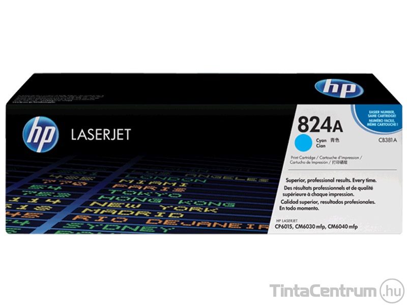 HP 824A (CB381A) ciánkék [21000 oldal] eredeti toner