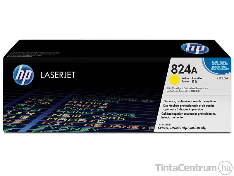 HP 824A (CB382A) sárga [21000 oldal] eredeti toner