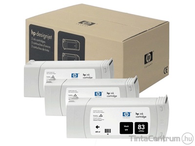 HP 83 (C5072A) UV fekete eredeti 3db-os patron csomag