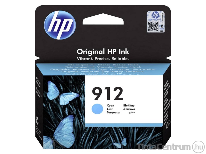 HP 912 (3YL77AE) ciánkék eredeti tintapatron