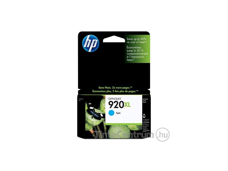 HP 920XL (CD972A) ciánkék eredeti tintapatron