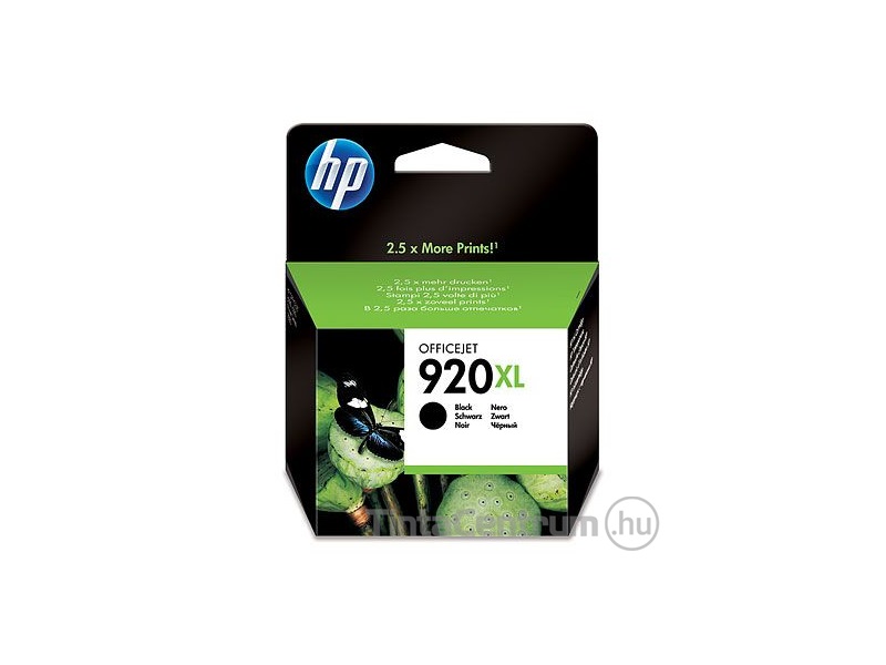 HP 920XL (CD975A) fekete eredeti tintapatron