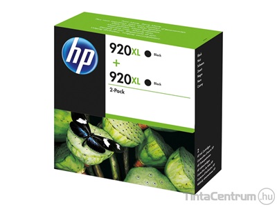 HP 920XL (D8J47AE) fekete eredeti 2db-os patron csomag