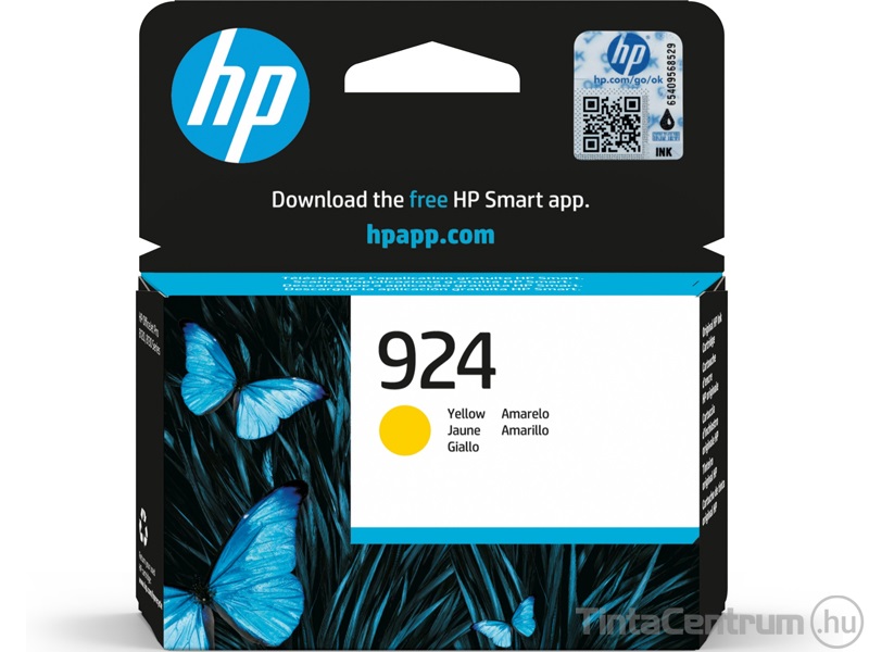 HP 924 (4K0U5NE) sárga eredeti tintapatron