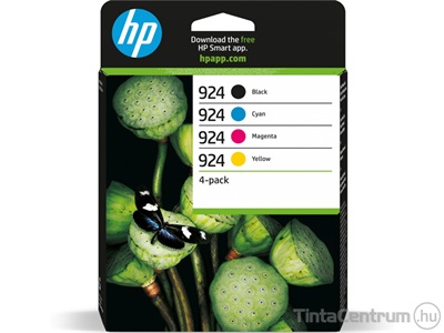 HP 924 (6C3Z1NE) (BK,C,M,Y) eredeti 4db-os patron csomag