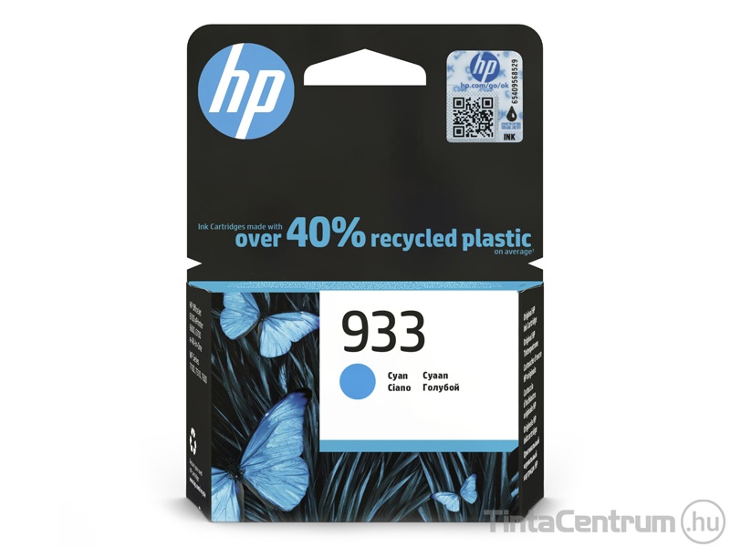 HP 933 (CN058AE) ciánkék eredeti tintapatron