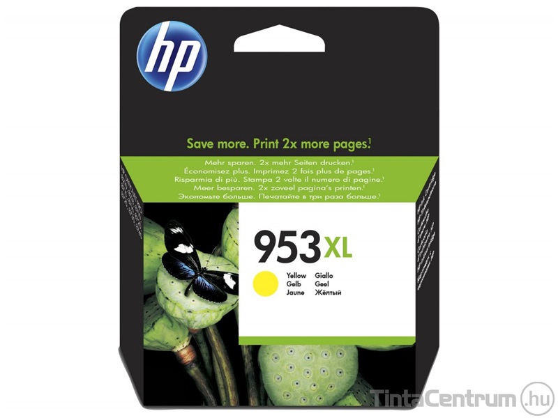 HP 953XL (F6U18AE) sárga eredeti tintapatron