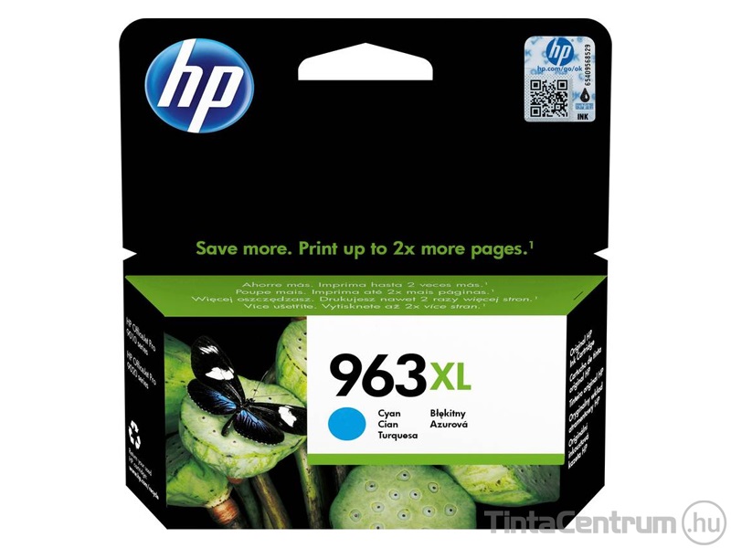 HP 963XL (3JA27AE) ciánkék eredeti tintapatron